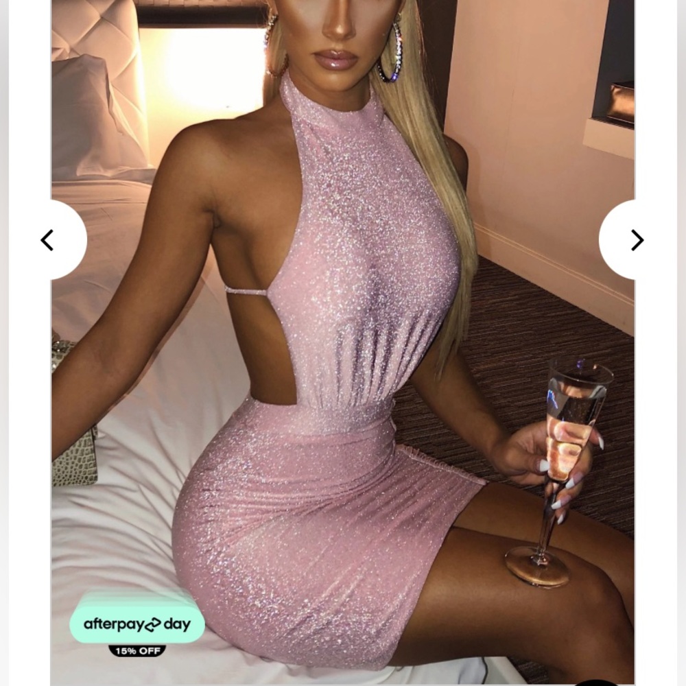 Babyboo: Alissa Mini Dress in Pink (S)